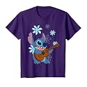 Girl's Lilo &amp; Stitch Floral Ukulele Dance T-Shirt