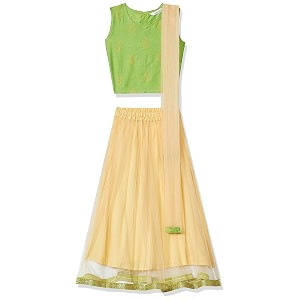 girl39s polycotton lehanga set