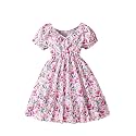 Girl39s Rayon Fabric V Neck Short Sleeve