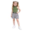 Girl39s Solid Cotton Blend Style Top and
