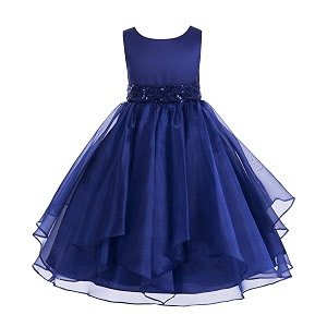 Girls Synthetic A-Line Maxi Dress