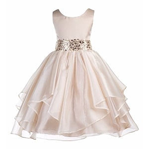 Girls Synthetic A-Line Maxi Dress