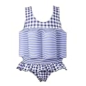 Girl Boy One Piece Floatation Swimsuit Swimwear with Adjustable Buoyancy Kid Float Bathing Suit Life Jacket Swim Vest