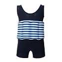 Girl Boy One Piece Floatation Swimsuit Swimwear with Adjustable Buoyancy Kid Float Bathing Suit Life Jacket Swim Vest