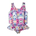 Girl Boy One Piece Floatation Swimsuit Swimwear with Adjustable Buoyancy Kid Float Bathing Suit Life Jacket Swim Vest