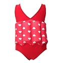 Girl Boy One Piece Floatation Swimsuit Swimwear with Adjustable Buoyancy Kid Float Bathing Suit Life Jacket Swim Vest