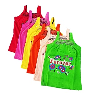 Girl Cotton Printed Jhabla Frock Pack of