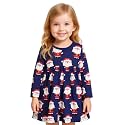 Girl Fall Long Sleeve Dress Christmas Red