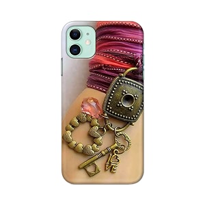 Girl Hand with Keychain Hard Back Case