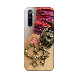 Girl Hand with Keychain Hard Back Case