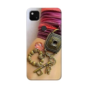 Girl Hand with Keychain Hard Back Case