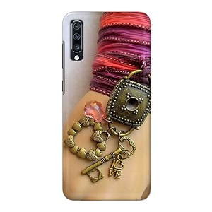 Girl Hand with Keychain Hard Back Case