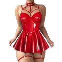 GirlFriend SSoShHub Women Leather Lingerie Black Babydoll