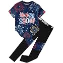 Girls 2 Piece Outfits Tie Dye Clothes Leggings Pants Set 4-13Y