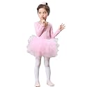 Girls' Camisole Dance Tutu Leotard with Fluffy 4-Layers Ballet Dress for Ballerina (18 Months - 7 Years)