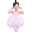Girls' Camisole Dance Tutu Leotard with Fluffy 4-Layers Ballet Dress for Ballerina (18 Months - 7 Years)