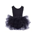 Girls' Camisole Dance Tutu Leotard with Fluffy 4-Layers Ballet Dress for Ballerina (18 Months - 7 Years)
