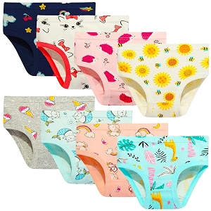 Girls Cotton Brief Breathable Toddler Panties Kids