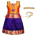 Girls39 Cotton Silk Readymade Pattu Pavadai Lehenga