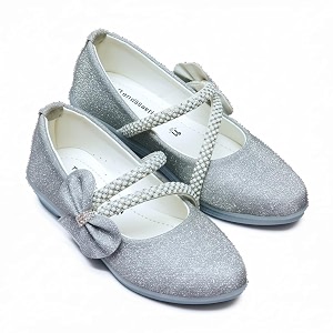Girls Patent Mary Jane Shoes with Floral