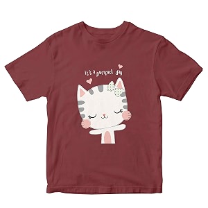 Girls Regular Fit T-Shirt Its A Purrfect