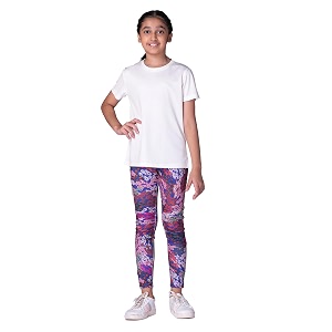 Girls Active Sports Wear Solid Skinny Fit