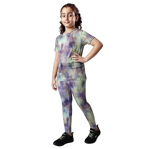 Girls Active Sports Wear Solid Skinny Fit