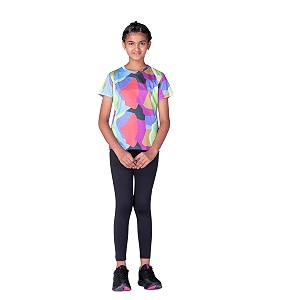 Girls Active Sports Wear Solid Skinny Fit