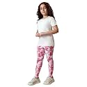Girls Active Sports Wear Solid Skinny Fit Leggings and T-shirt Polyester Set/Sets For Multi-Sports Gym Yoga Dance Gymnastics &amp; Running(4 TO 14 YRS)