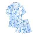 Girls &amp; Womens Satin Pajamas Set, Silk Button-Down Sleepwear 2 Piece Nightwear, 3 Years - Women XXL