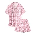 Girls &amp; Womens Satin Pajamas Set, Silk Button-Down Sleepwear 2 Piece Nightwear, 3 Years - Women XXL