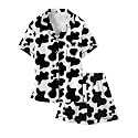 Girls &amp; Womens Satin Pajamas Set, Silk Button-Down Sleepwear 2 Piece Nightwear, 3 Years - Women XXL