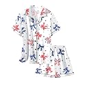 Girls &amp; Womens Satin Pajamas Set, Silk Button-Down Sleepwear 2 Piece Nightwear, 3 Years - Women XXL