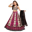 Girls Art Silk Lehenga Choli Set with
