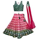 Girls Art Silk Lehenga Choli Set with