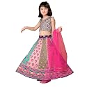 Girls Art Silk Lehenga Choli Set with