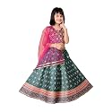 Girls Art Silk Lehenga Choli Set with