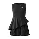 Girls Athletic Dress Set, Sleeveless Tennis Dress with Shorts