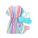 Girls Bikini Set 3 Piece - Striped