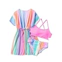 Girls Bikini Set 3 Piece - Striped