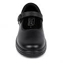 Girls Black School Shoes with Adjustable Strap