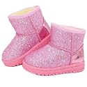 Girls Boots Toddler Sequin Winter Snow Boots for Little/Big Kid