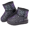 Girls Boots Toddler Sequin Winter Snow Boots for Little/Big Kid