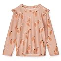 Girls and Boys Long Sleeve Rash Guard Shirt Neutral Swim Shirts