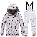 Girls/Boys Snowsuits Hooded Insulated Windproof Winer Coats Ski Jacket Snow Pants Set