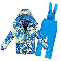 Girls/Boys Snowsuits Hooded Insulated Windproof Winer Coats Ski Jacket Snow Pants Set