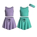 Girls Butterfly Shorts Skirts &amp; Sleeveless Tank Tops 5-Piece Set