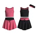 Girls Butterfly Shorts Skirts &amp; Sleeveless Tank Tops 5-Piece Set