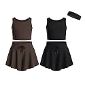 Girls Butterfly Shorts Skirts &amp; Sleeveless Tank Tops 5-Piece Set