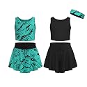 Girls Butterfly Shorts Skirts &amp; Sleeveless Tank Tops 5-Piece Set